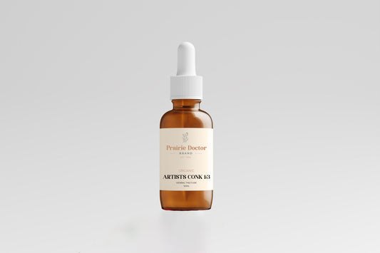 Our Artist's Conk Mushroom Tincture is a medicinal, health supporting fungi tincture that is created using Canadian organically grown fruiting bodies from most species of hardwoods and some conifers in wooded areas. 
