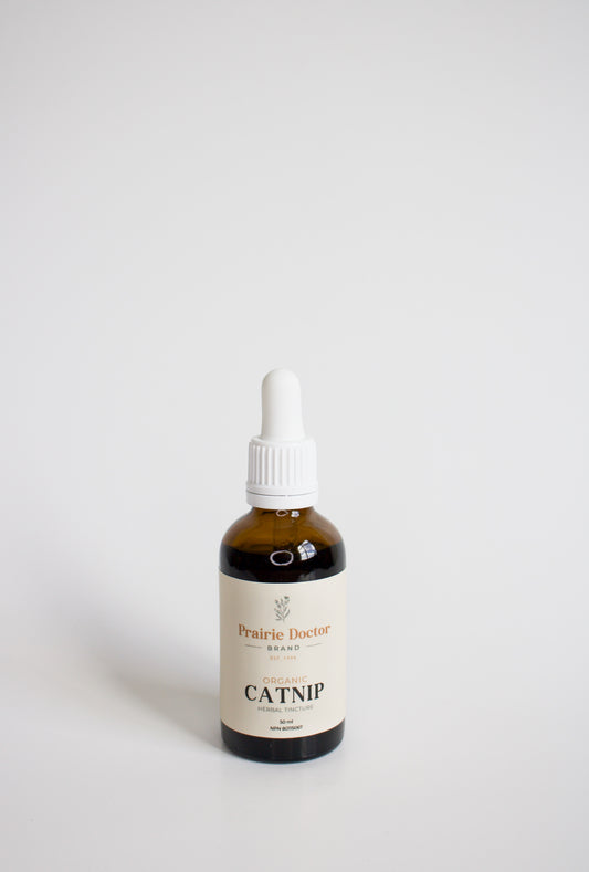 Our organic Catnip herbal tincture is crafted using organic, sustainably sourced Catnip herb. Catnip is known for its ability to relieve digestive upset (anti-spasmodic and carminative), ease nervous tension and stress (nervine) as well as to induce sweating (diaphoretic).