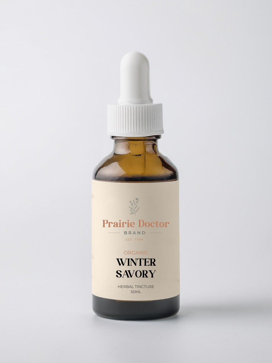 Our Savory (Winter) Herbal Tincture is crafted with organically grown, sustainably harvested Winter Savory. Traditionally used in European herbalism, this warming, aromatic herb has been long valued for its many health supporting properties.