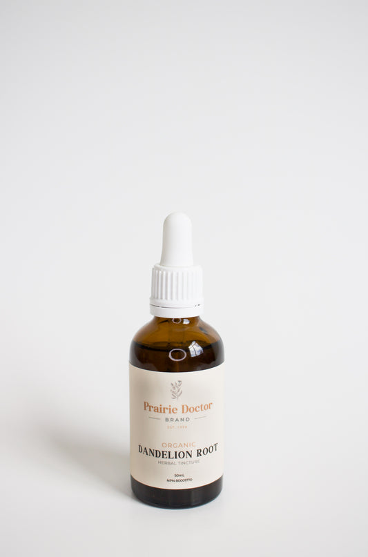Our organic dandelion root tincture is traditionally used to stimulate appetite and increase bile flow.
