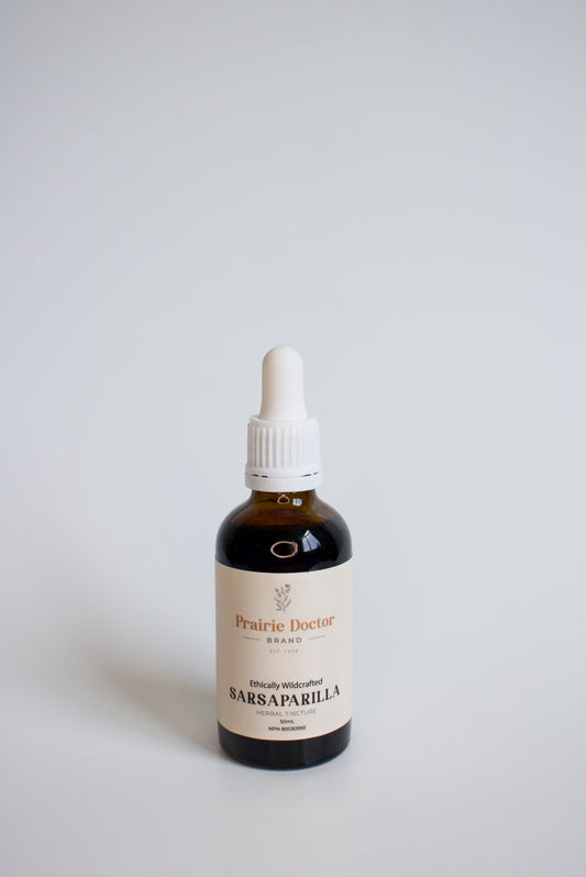 Our Wildcrafted Sarsaparilla Herbal Tincture has raditionally been used in herbal medicine as an alterative for the relief of skin disorders such as eczema and psoriasis.
